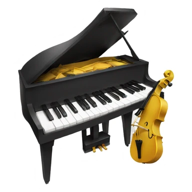 Gat and piano sticker
