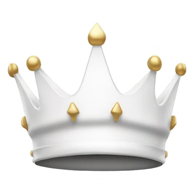 white crown sticker