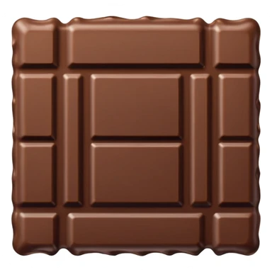 Chocolate bar emoji without gold sticker