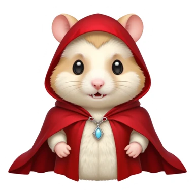 { "type": "object", "look": "hamster in red collar cloak", "description": "a vampire hamster wearing a red collar cloak" } sticker