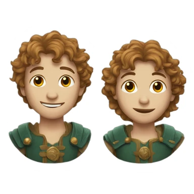 merry and pippin sticker
