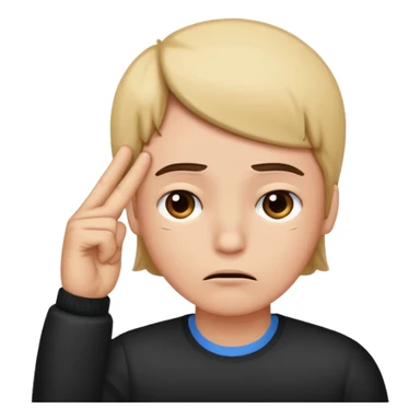 Loser with finger on head sticker