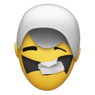 a crash test dummy crying sticker