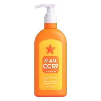 sunscreen lotion bottle sticker