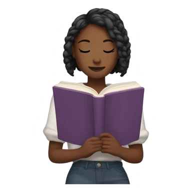 aesthetic girl reading a book sticker