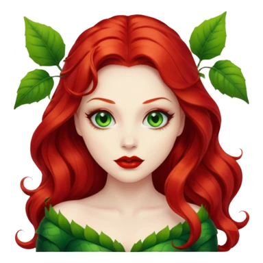 poison ivy face sticker