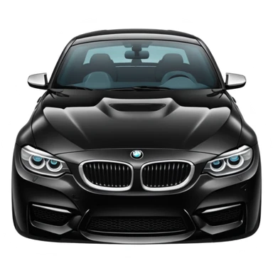 Black bmw car sticker