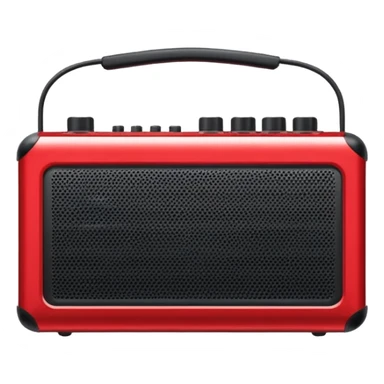 Portable Music Amplifier red sticker