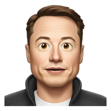 Elon Musk with a propeller beanie sticker