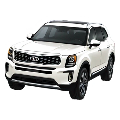 White Kia telluride sticker