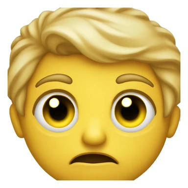 regular yellow emoji side eyeing with disgust sticker