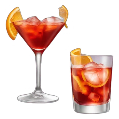 negroni cocktail sticker