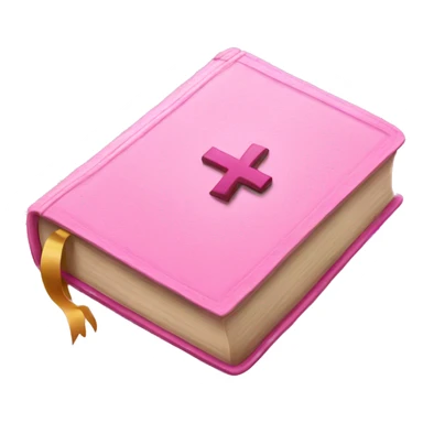 a pink bible sticker