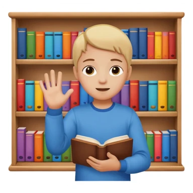 enfant range livre sticker