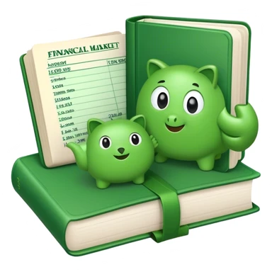 green books guides about stock market sticker