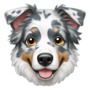 Berger australien dog bleu merle sticker