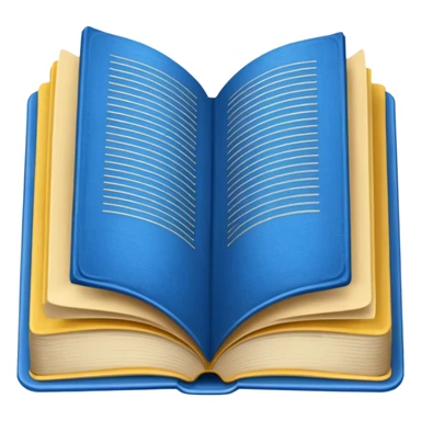 livro azul aberto sticker