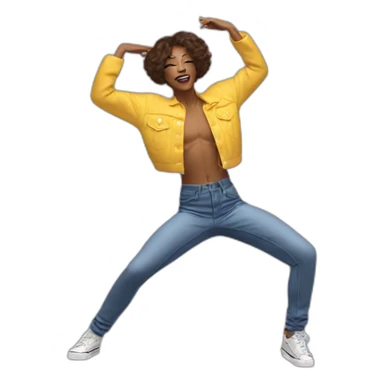 Voguing pose dance  sticker