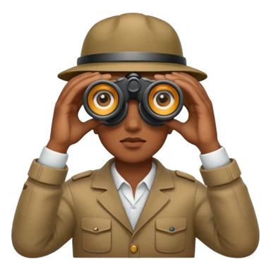 on the lookout binoculars sticker