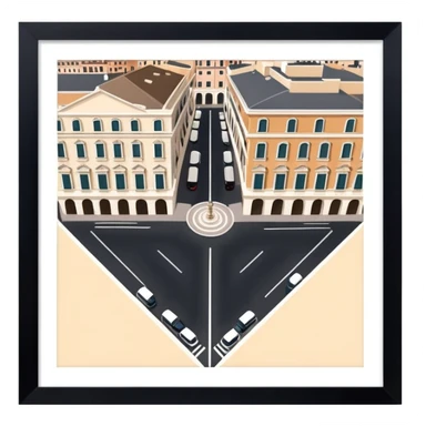 piazza di spagna view from up above
no square style no frame png style 
no squared only building 4k  sticker