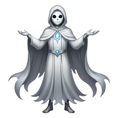 Full body, Cinematic and Ultra realistic 32k HD hauntingly beautiful specter with Balanced features, highly detailed, glowing with silver light, high shine, remembrance, a painting of white silver, fanciful, enchanting. The image is so lifelike it could leap off the canvas at any moment sticker