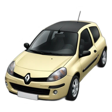 Renault Clio 2 Kaki sticker