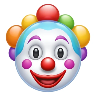 Clown ios emoji bubble  sticker