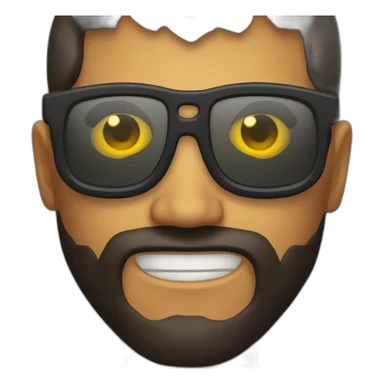 Diablo con lentes  sticker