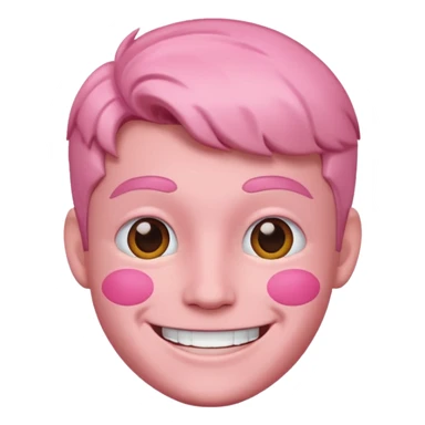 Barbie doll Ken Head pink  sticker