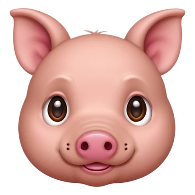 brown cute minipig sticker