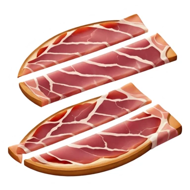 fette di prosciutto crudo affumicato (Parma Ham) sticker