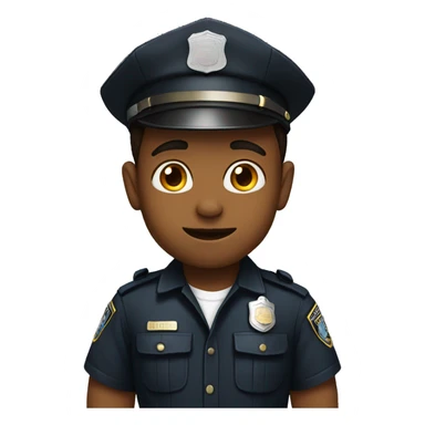 Boy cops sticker