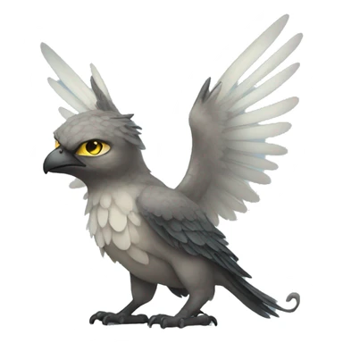 Cute cool winged animal hybrid full body  sticker
