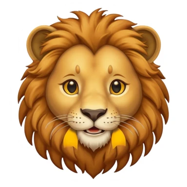 Smiling lion sticker