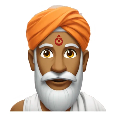 Yogi in ram mandir  sticker