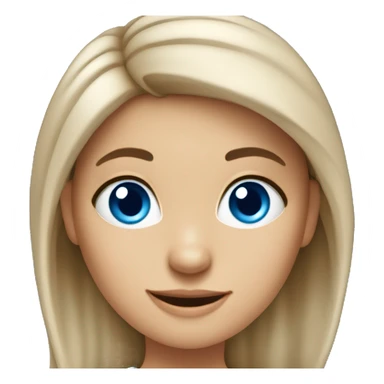 Cute Brunette Kindergarten Teacher with Blue Eyes sticker