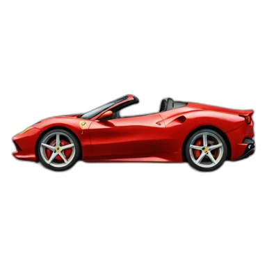 Cat drives a red Ferrari sticker