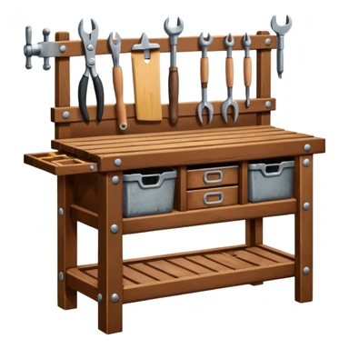 Wooden Tool Bench sticker