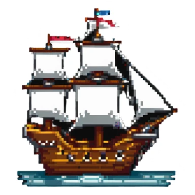 pirate ship sticker