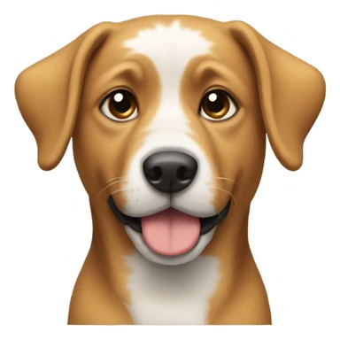 A dog with ahora sticker