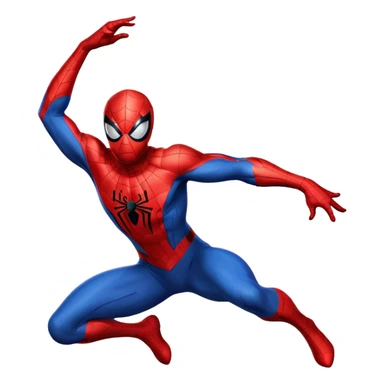 Spider-Man superhero in classic red and blue costume sticker