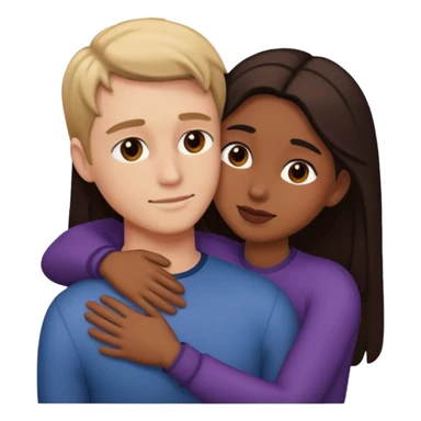 moment between lovers dark  sticker