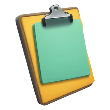 Clipboard on a trampoline sticker