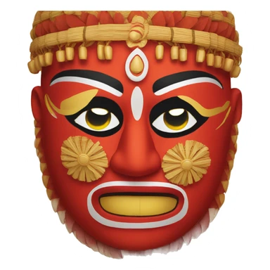 theyyam mask sticker