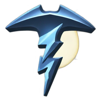 lightning meets anvil sticker