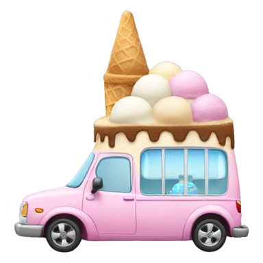 Ice cream car sticker