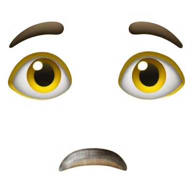 One eye squinting one eye wide yellow emoji  sticker