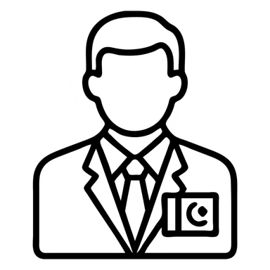 Pakistani diplomat in professional attire representing Pakistan sticker