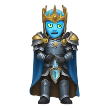 Macron lich king sticker