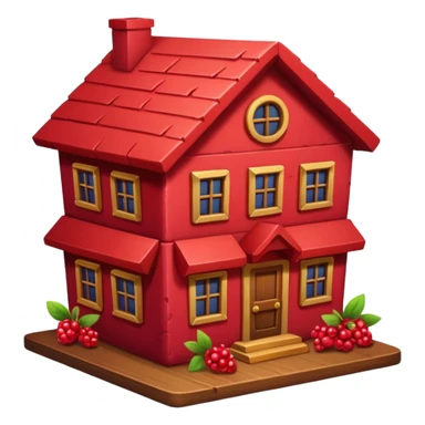 "berry house" letter sticker